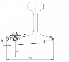 Узел крепления заземления  УКЗ-2-4