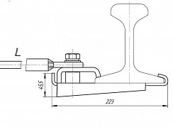 Узел крепления заземления УК3У-1