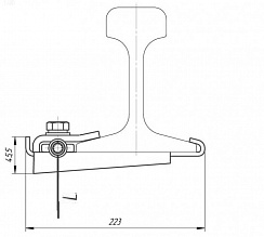 Узел крепления заземления  УКЗ-2-5